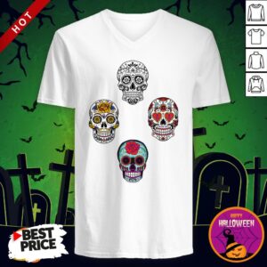 Alternative view of Dia De Muertos Day Of Dead Sugar Skulls Shirt