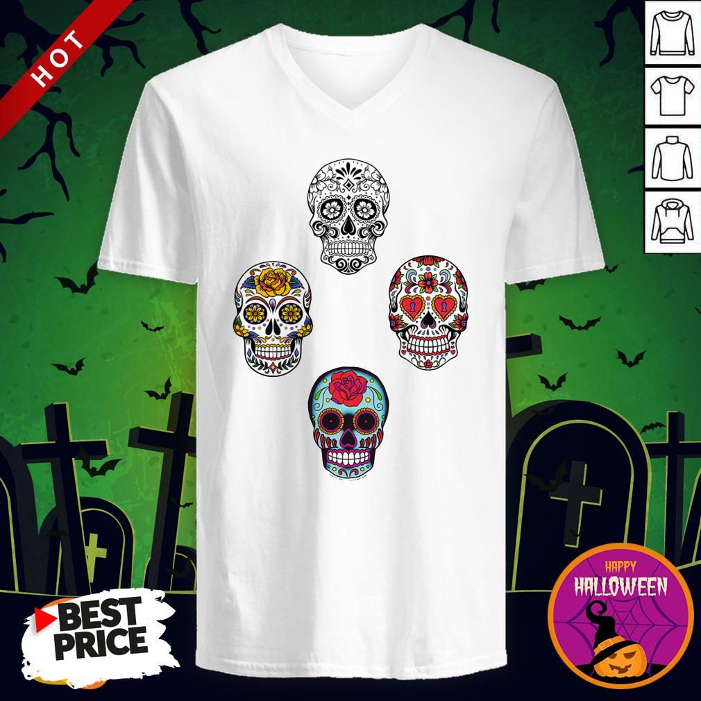 Dia De Muertos Day Of Dead Sugar Skulls Shirt - Image 2