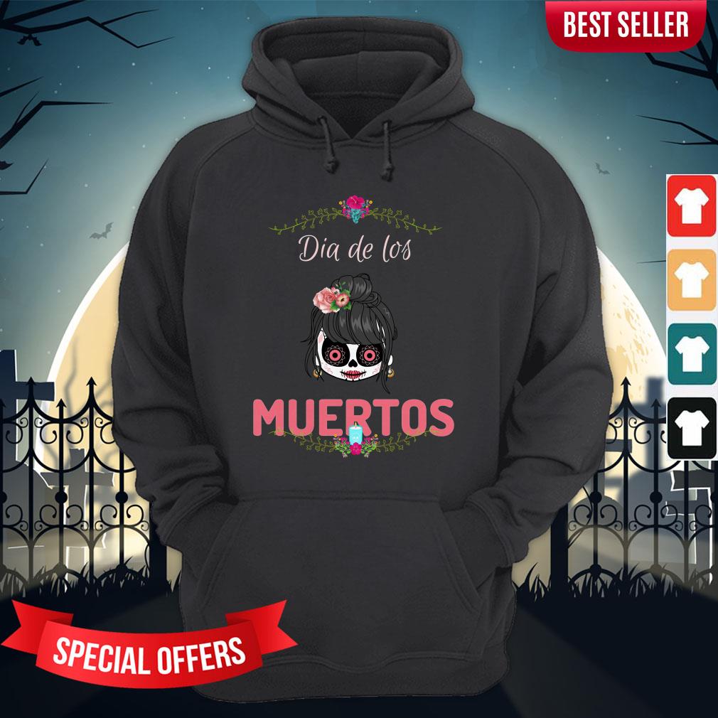 Dia De Muertos Day Of The Dead Sugar Skull Girl Shirt - Image 5