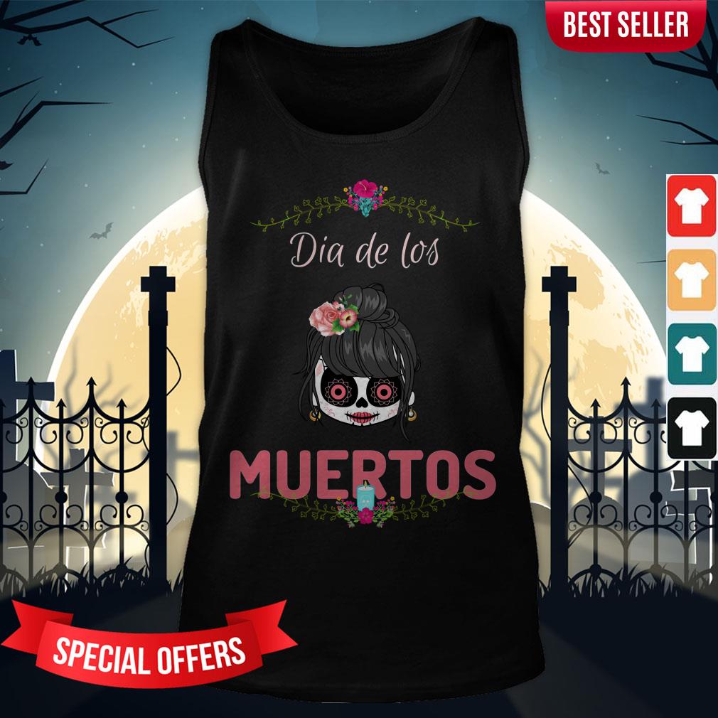 Dia De Muertos Day Of The Dead Sugar Skull Girl Shirt - Image 3