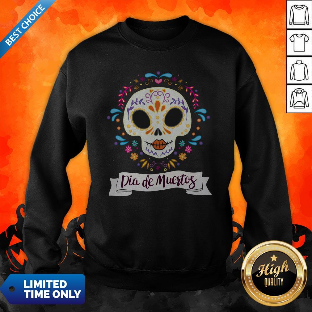 Dia De Muertos Day Of The Dead Sugar Skull Shirt - Image 2