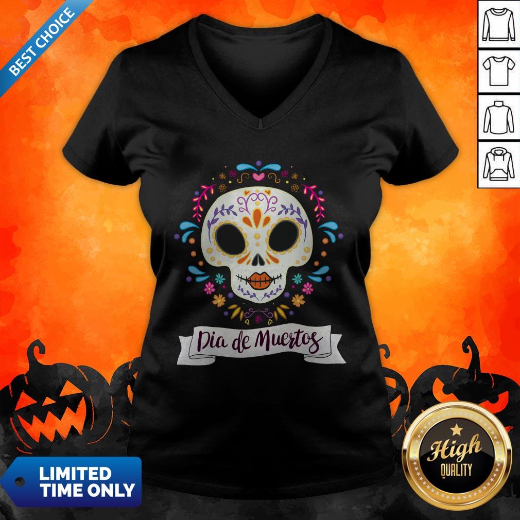 Dia De Muertos Day Of The Dead Sugar Skull Shirt - Image 5