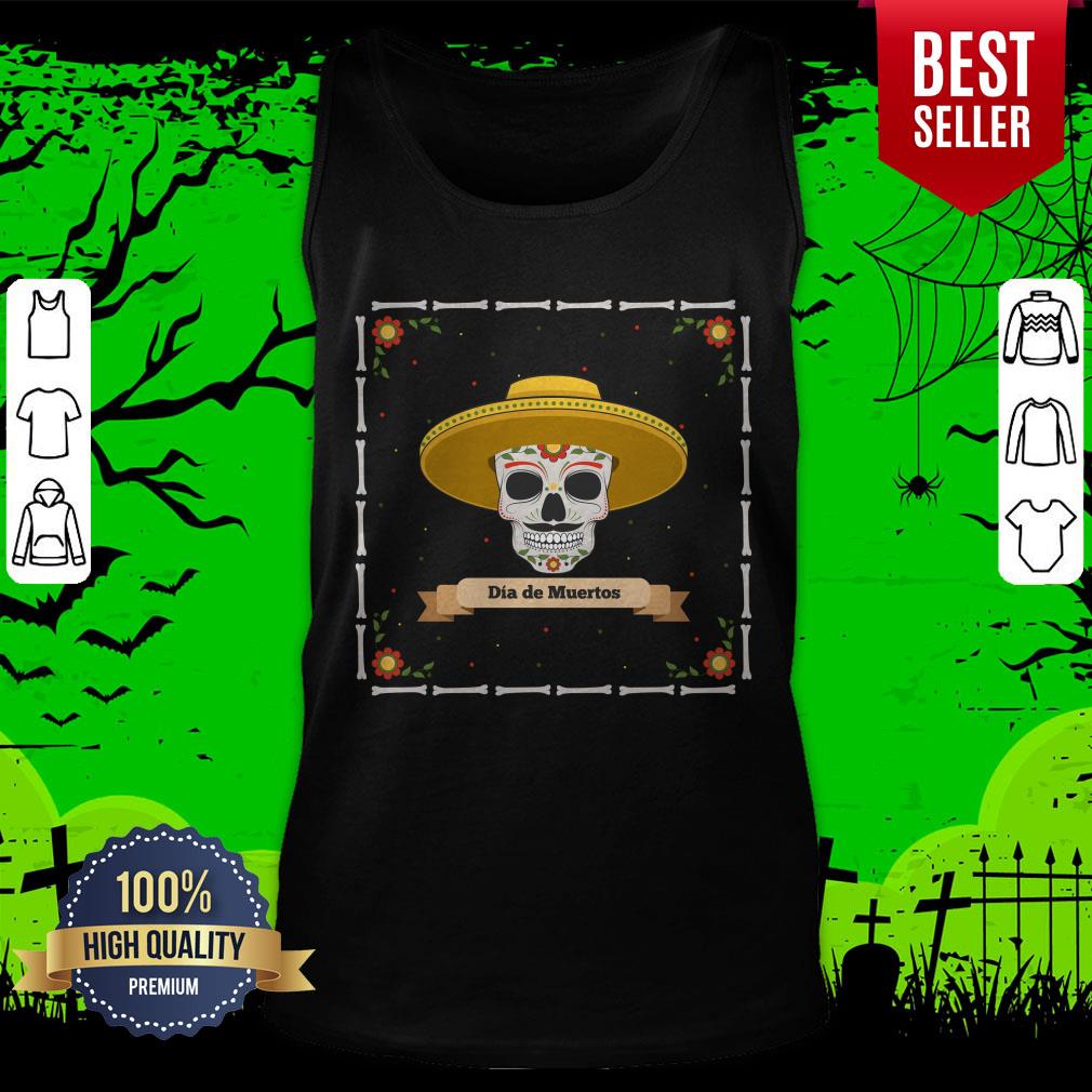 Dia De Muertos Sugar Skull Mexican Shirt - Image 5