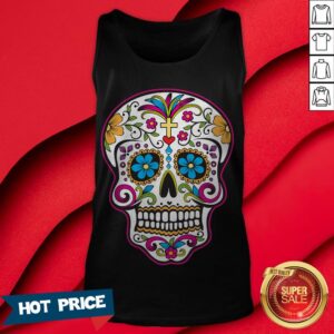 Alternative view of Día de Muertos Sugar Skull T-Shirt