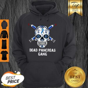 Alternative view of Diabetes Awareness Skull Dead Pancreas Gang Shirt