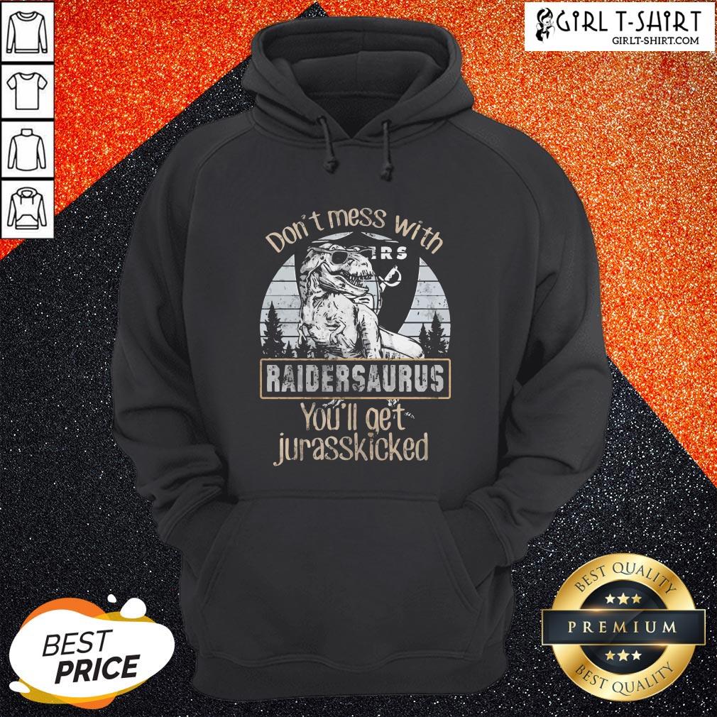 Dinosaur Don’t Mess With Oklahoma Raiders You’ll Get Jurasskicked Vintage Retro Shirt - Image 5