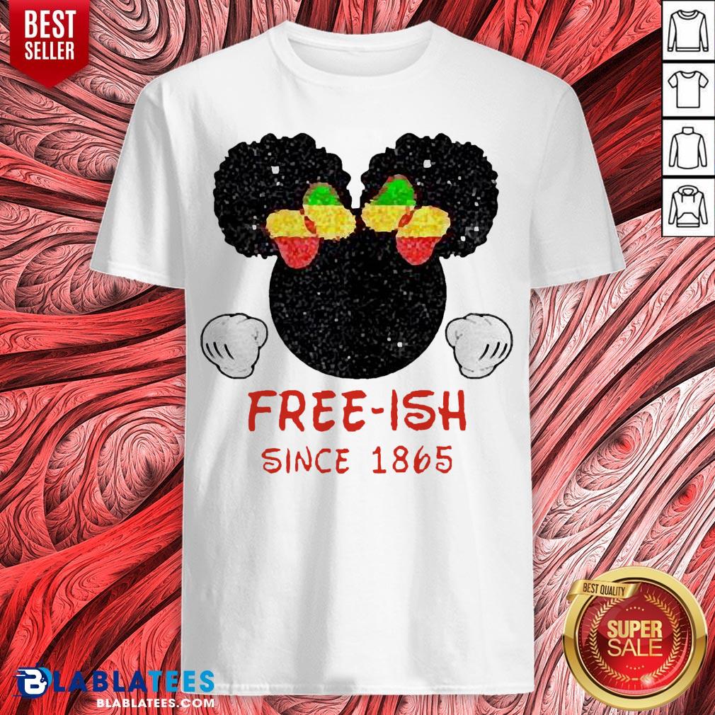Disney Minnie Mouse Black Free-ish Since 1865 Shirt