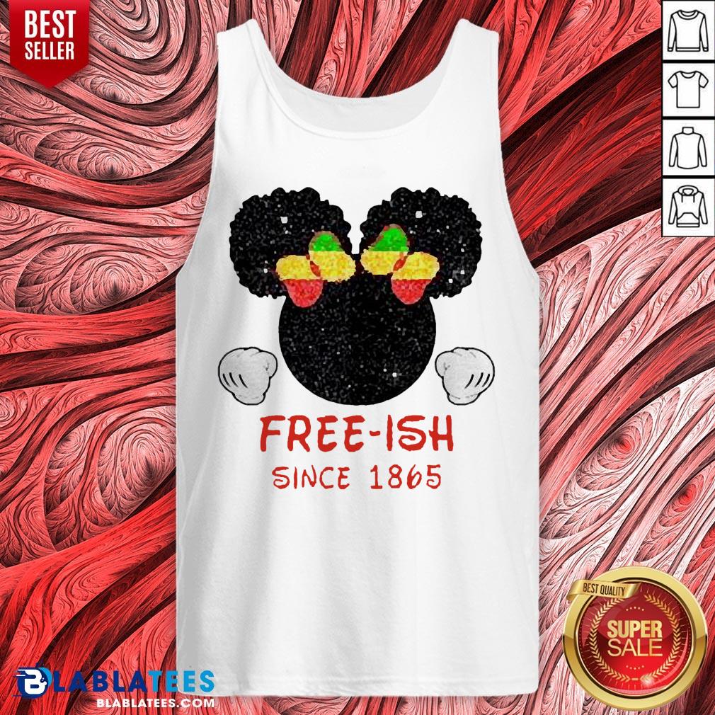 Disney Minnie Mouse Black Free-ish Since 1865 Shirt - Image 5