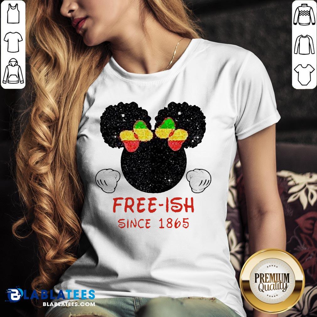 Disney Minnie Mouse Black Free-ish Since 1865 Shirt - Image 4