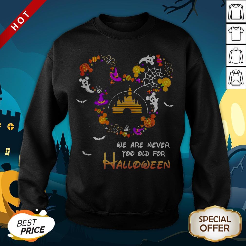 Disney We Are Never Too Old For Halloween Shirt - Image 4
