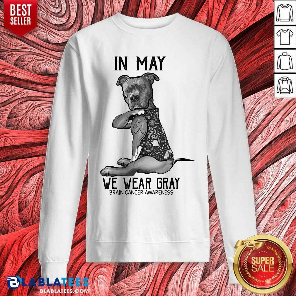 Dog In May We Wear Gray Shirt - Image 4