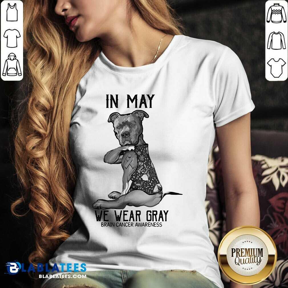 Dog In May We Wear Gray Shirt - Image 2