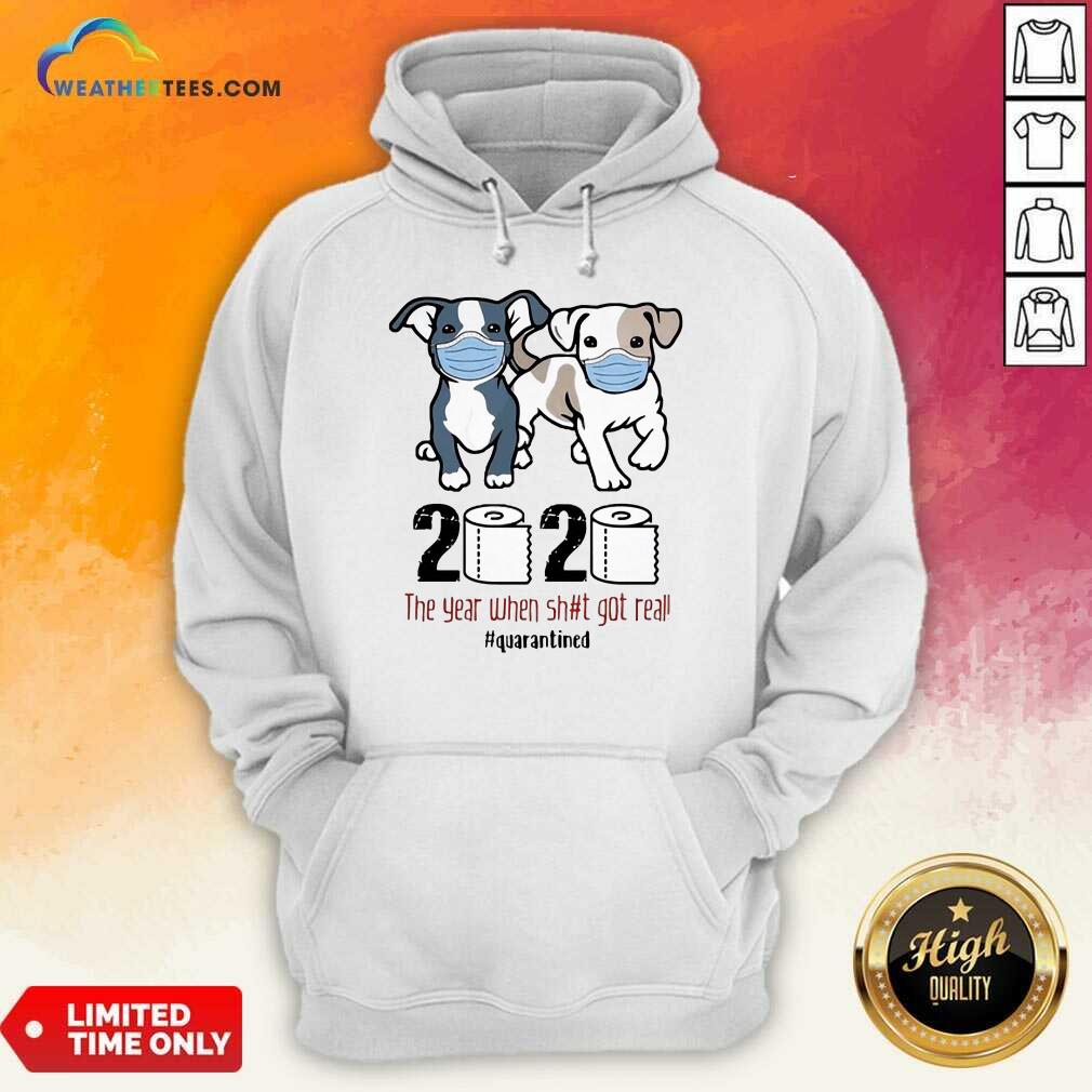 Dogs Mask 2020 When Got Real Quarantined COVID-19 Shirt - Image 2