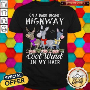 Donkey On A Dark Desert Highway Cool Wind In My Hair Shirt