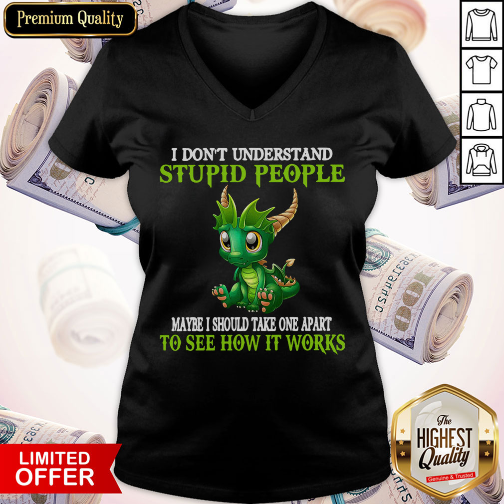 Dragon I Don’t Understand Stupid People Maybe I Should Take One Apart To See How It Works Shirt - Image 2