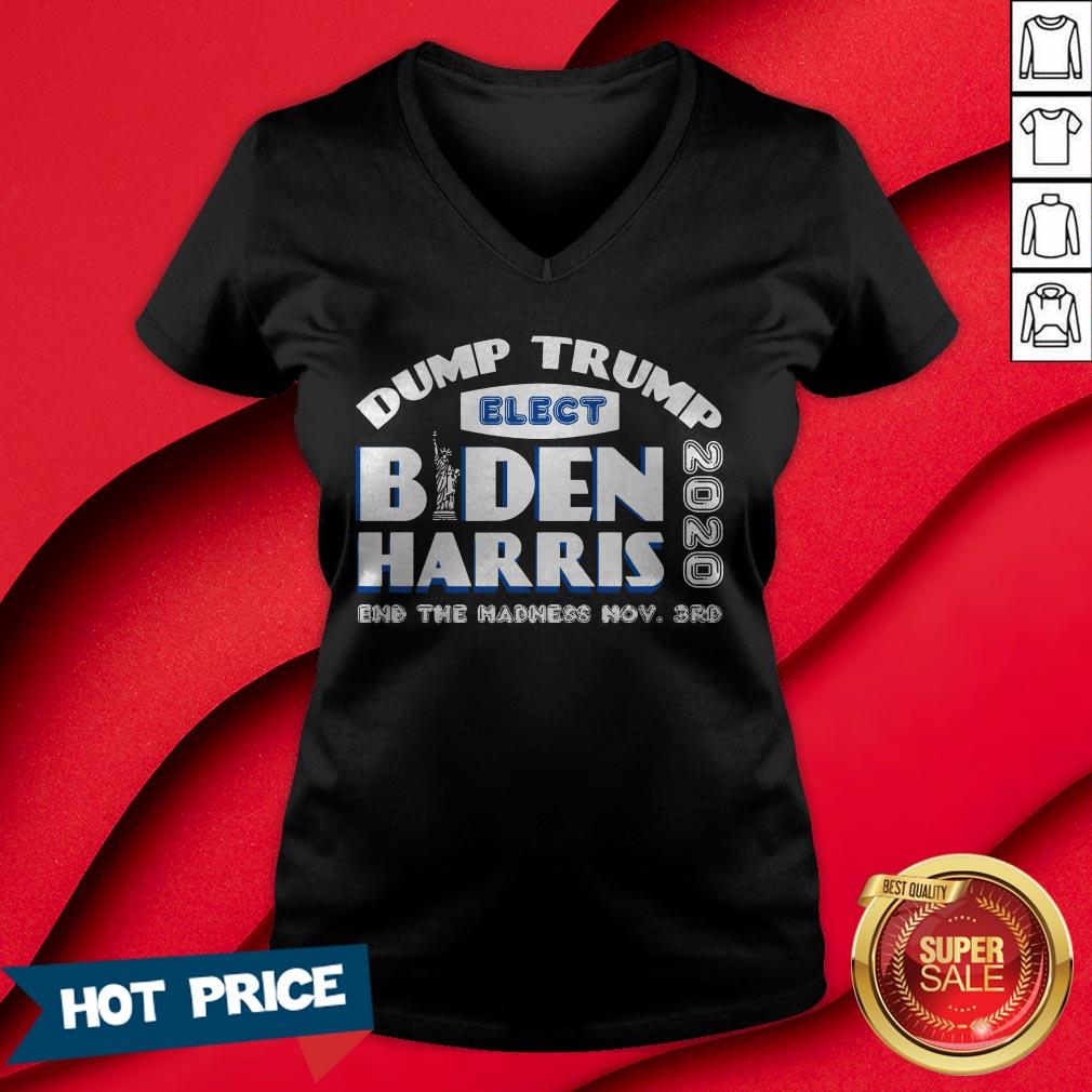 Dump Trump Elect Biden Harris 2020 And The Madness Now 3rd Shirt - Image 3