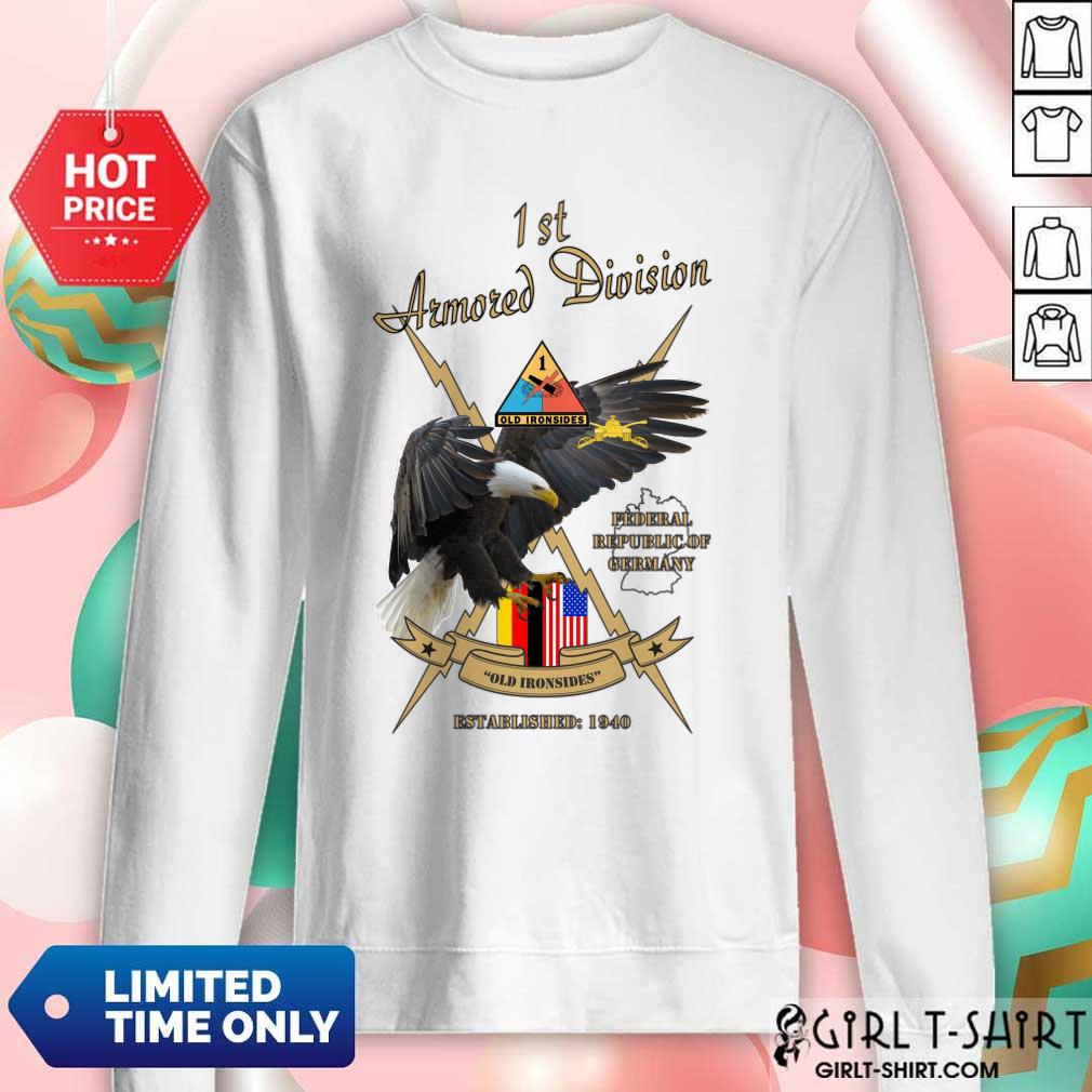 Eagle 1st Armored Division Old Ironsides 1940 Shirt - Image 4
