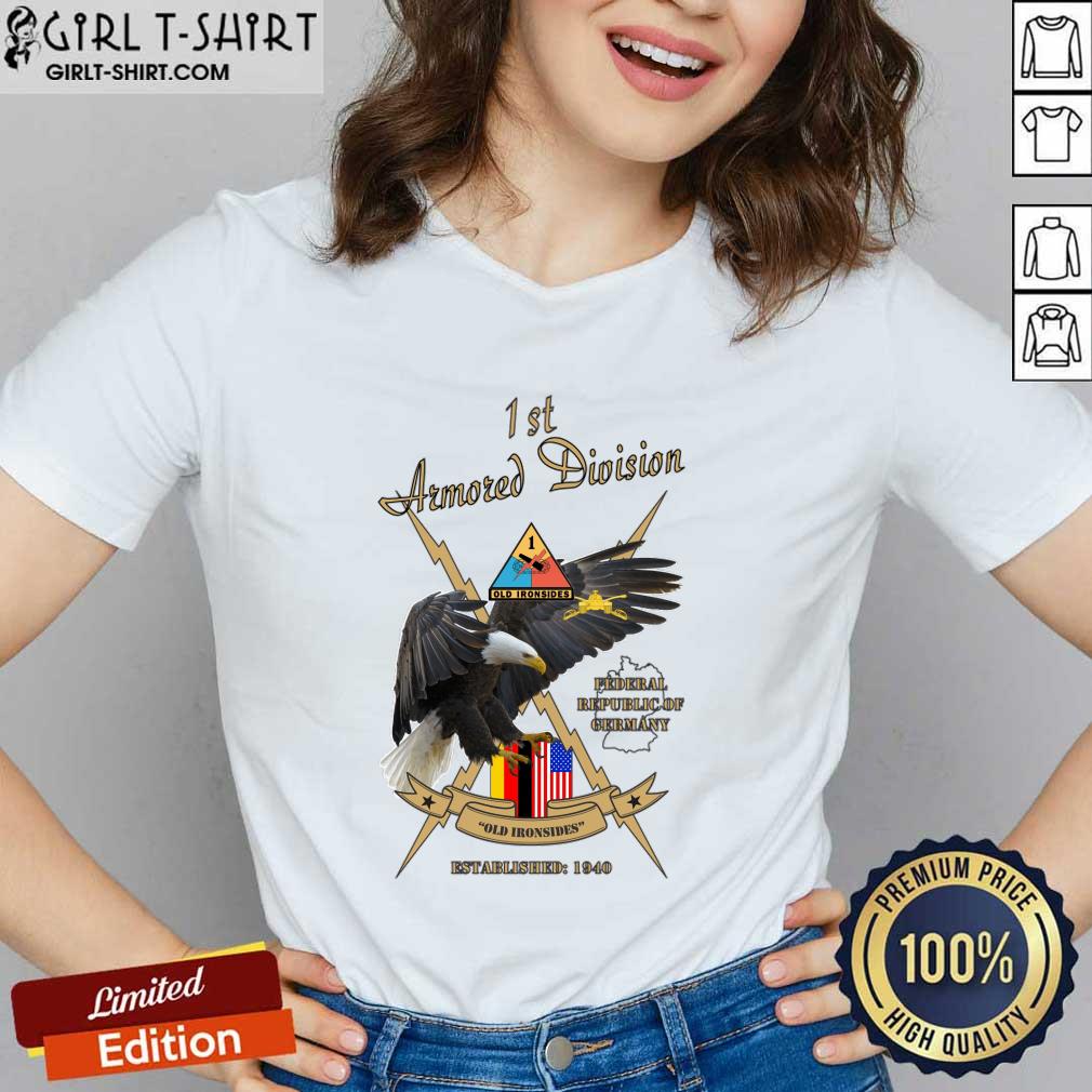 Eagle 1st Armored Division Old Ironsides 1940 Shirt - Image 2