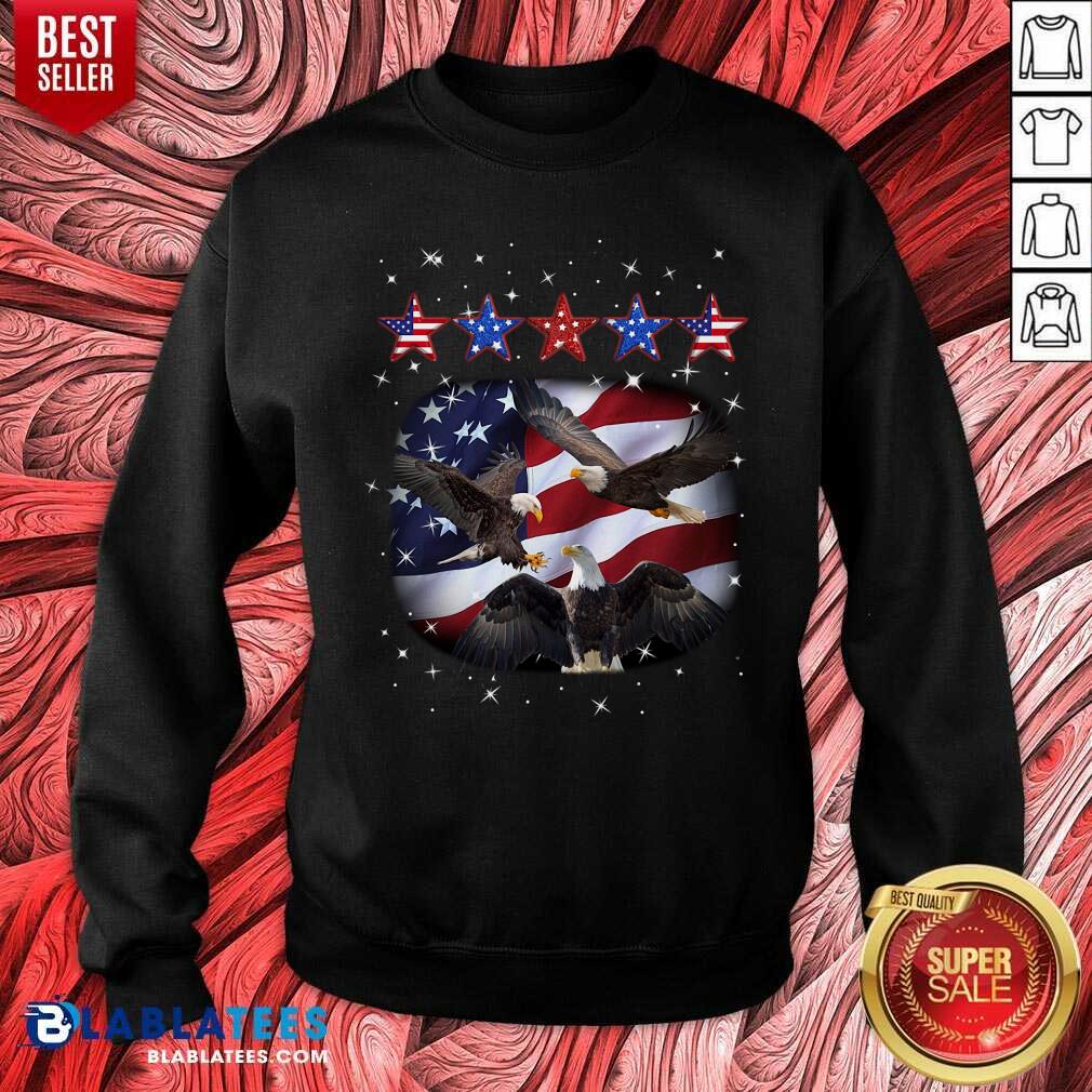 Eagle Five Star America 4th Of July Shirt - Image 4