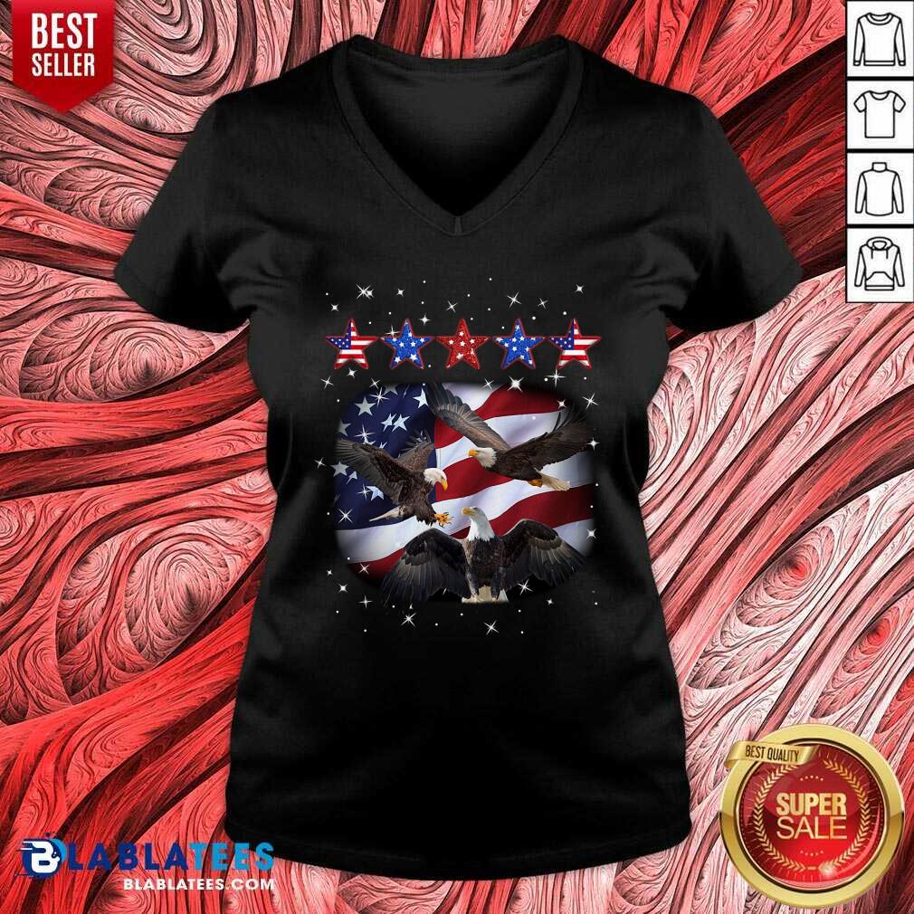 Eagle Five Star America 4th Of July Shirt - Image 2