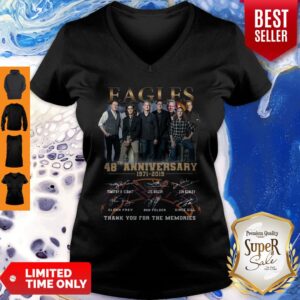 Alternative view of Eagles Band 48th Anniversary Thank You For The Memories Signatures Shirt