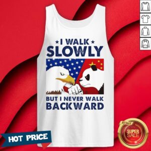 Alternative view of Eagles Panda I Walk Slowly But I Never Walk Backward Shirt