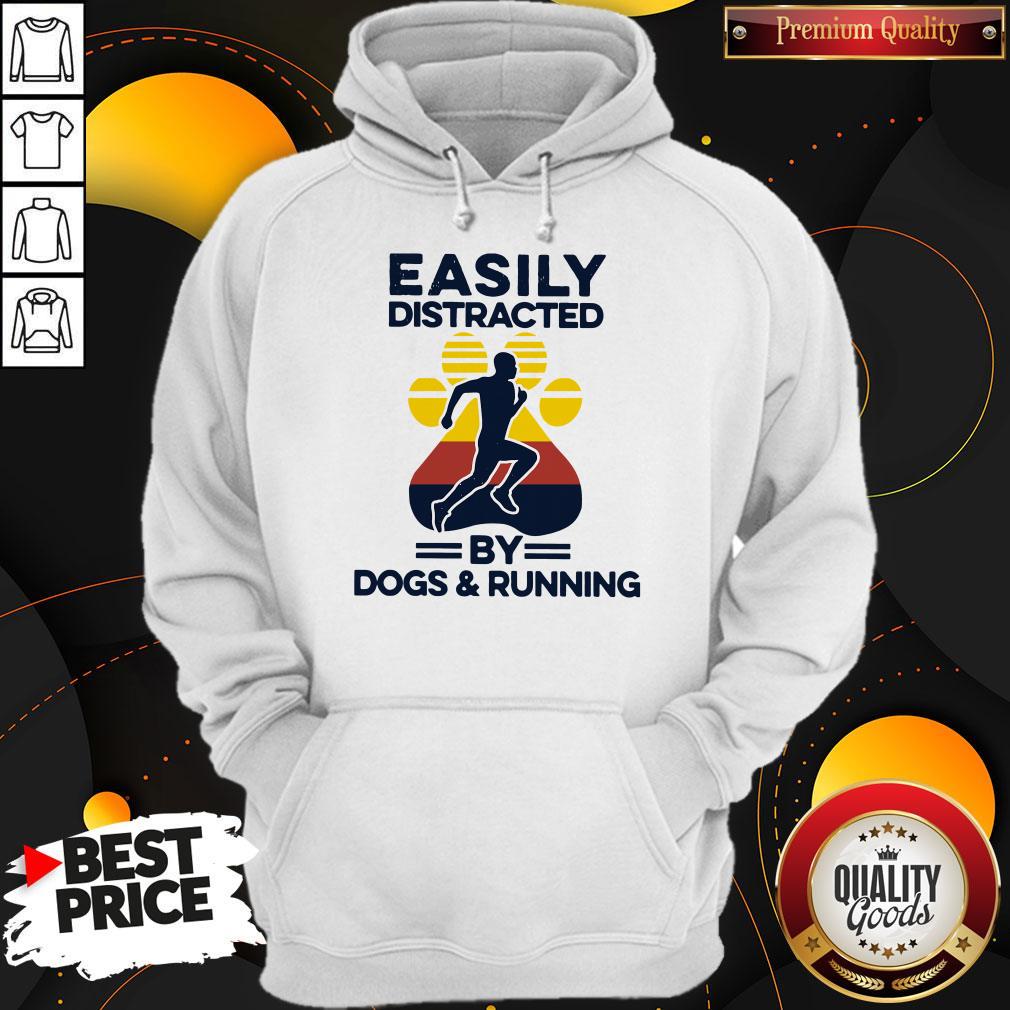 Easily Distracted By Dogs And Run Vintage Shirt - Image 2