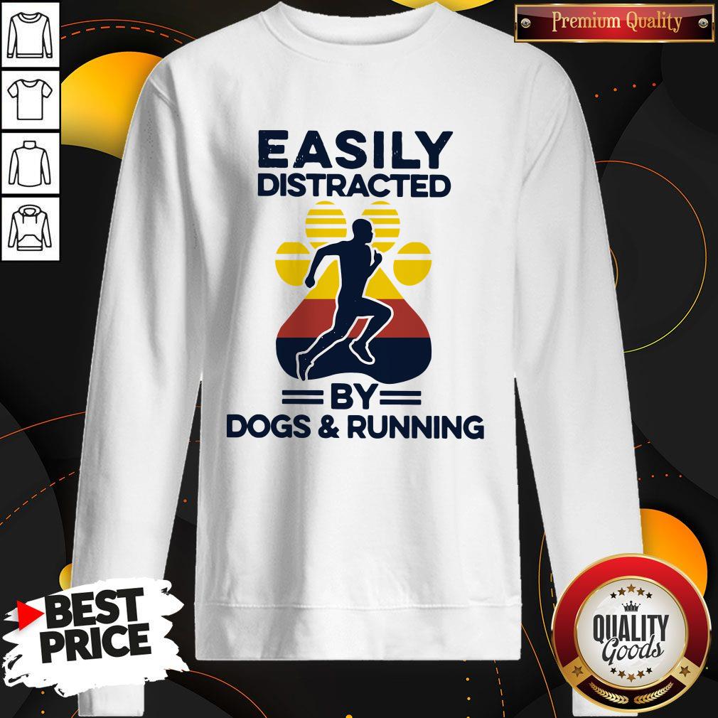 Easily Distracted By Dogs And Run Vintage Shirt - Image 5