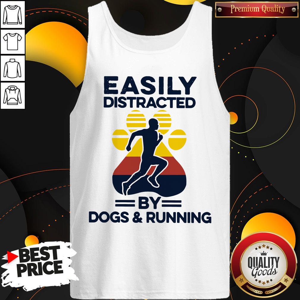 Easily Distracted By Dogs And Run Vintage Shirt - Image 4