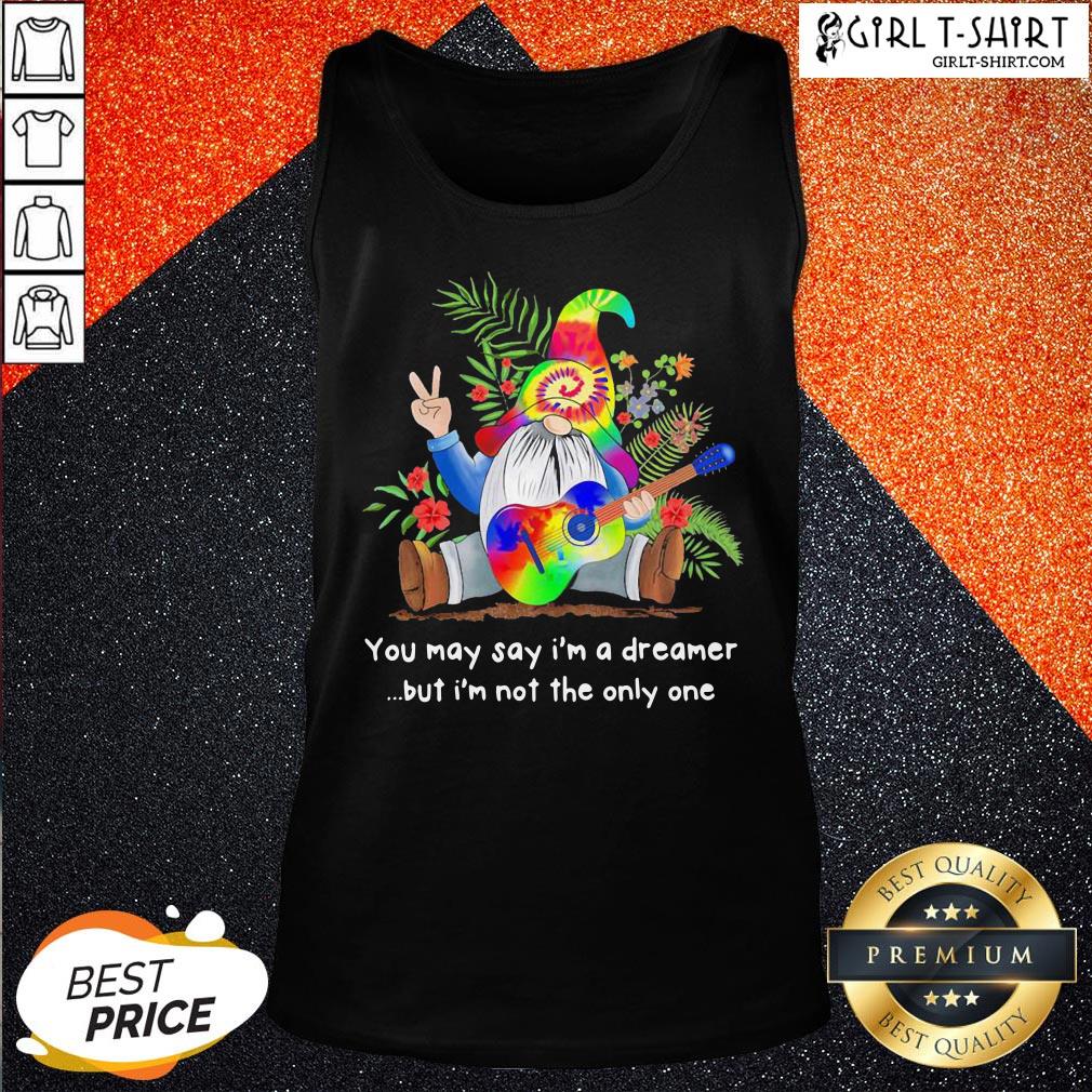 Economic Gnome Guitar You May Say I’m A Dreamer But I’m Not The Only One Shirt - Image 3