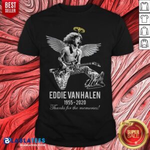 Eddie Van Halen Angle 1955 2020 Signature Thanks For The Memories Shirt