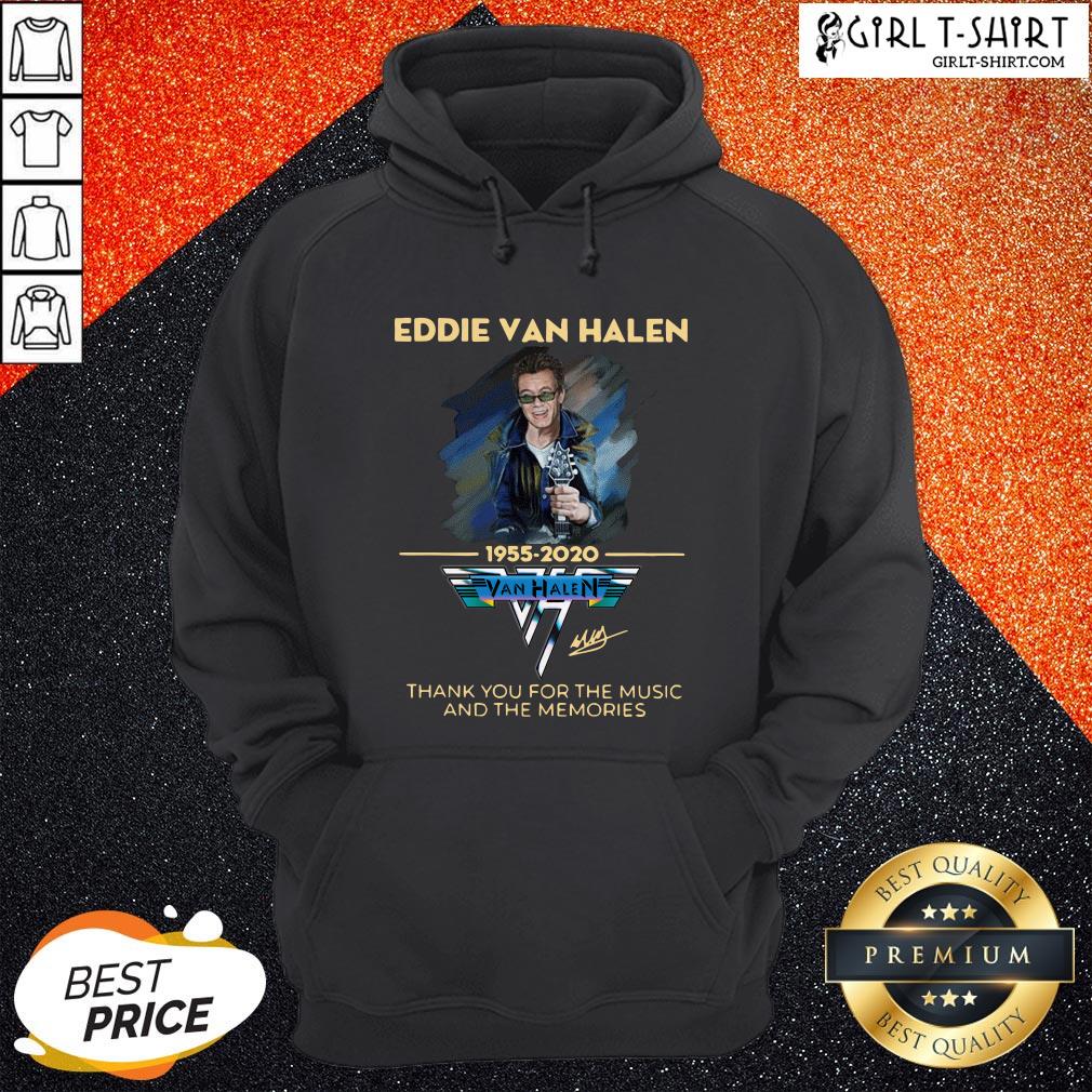 Eddie Van Halen Thank You For The Memories 1955-2020 Signature Shirt - Image 5