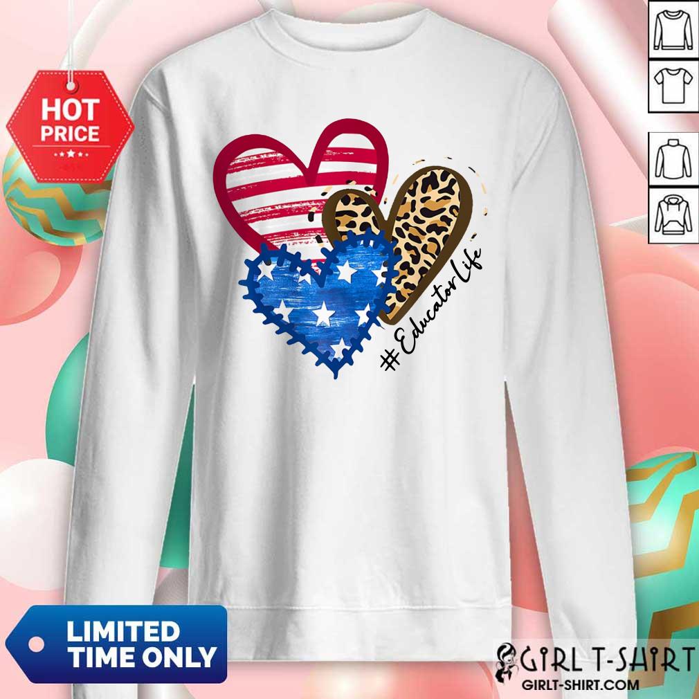 Educator Life Heart Shirt - Image 4