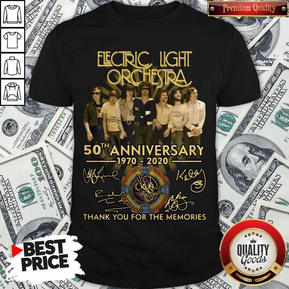 Electric Light Orchestra 50th Anniversary 1970 2020 Thank You For The Memories Signature Shirt