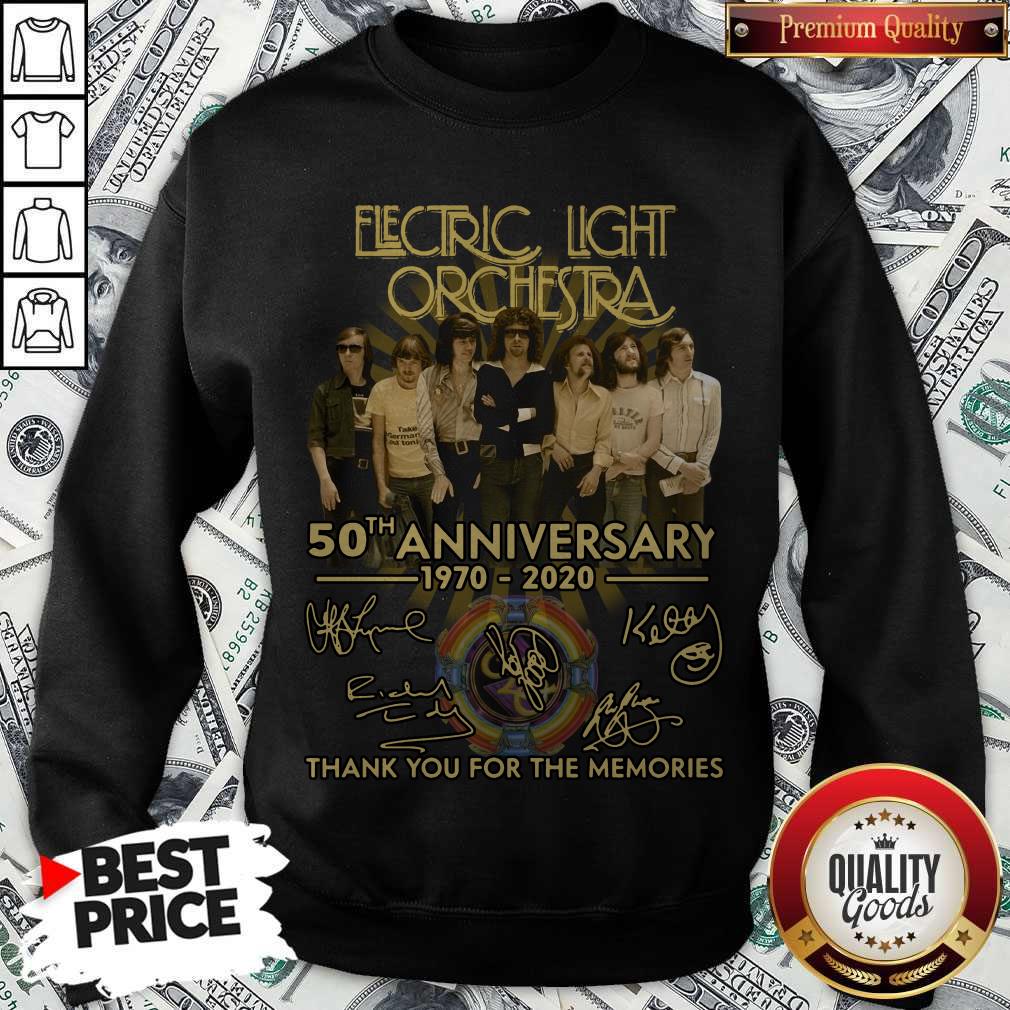 Electric Light Orchestra 50th Anniversary 1970 2020 Thank You For The Memories Signature Shirt - Image 4