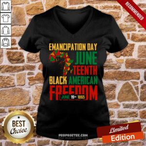 Alternative view of Emancipation Day Juneteenth Black American Freedom June 19th 1865 Shirt