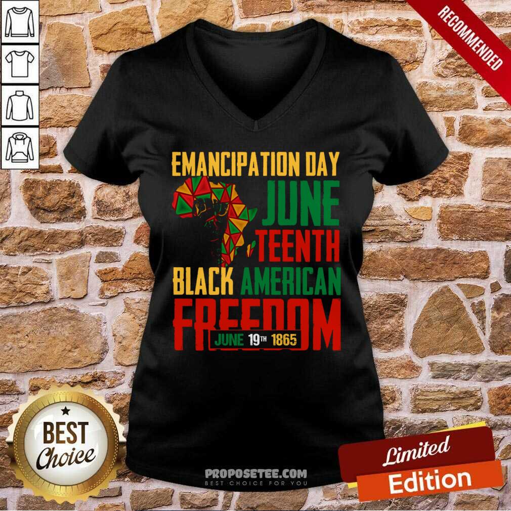 Emancipation Day Juneteenth Black American Freedom June 19th 1865 Shirt - Image 2