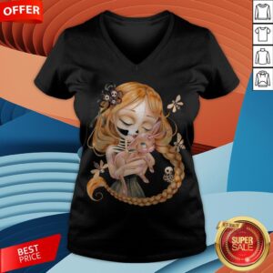 Alternative view of Enchanted Kiss Of The Undead Beauty Day Of The Dead Shirt