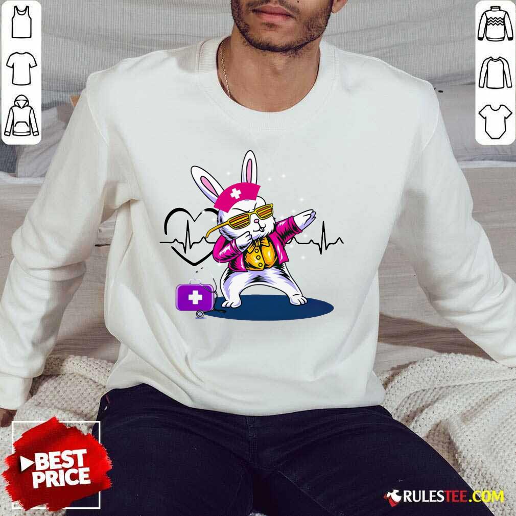 Enthusiastic Bunny Nurse Dab 2021 Shirt - Image 4