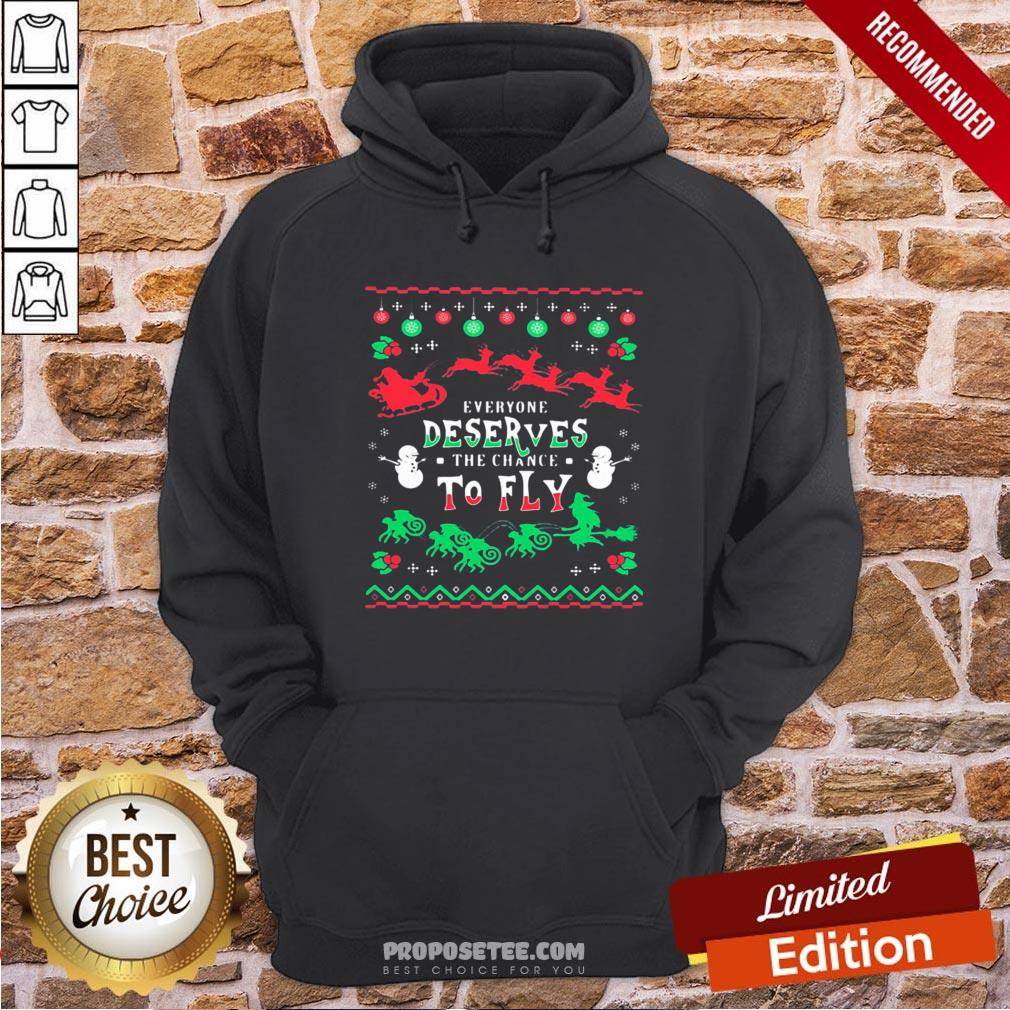 Everyone Deserves The Chance To Fly Ugly Christmas Shirt - Image 5