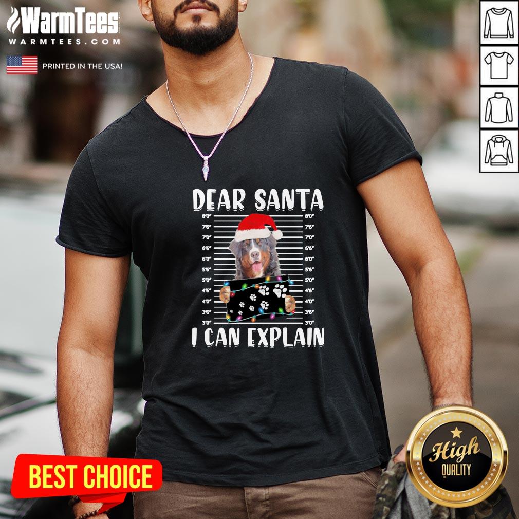 Excellent Bernese Mountain Dear Santa I Can Explain Christmas Sweater Shirt - Image 2