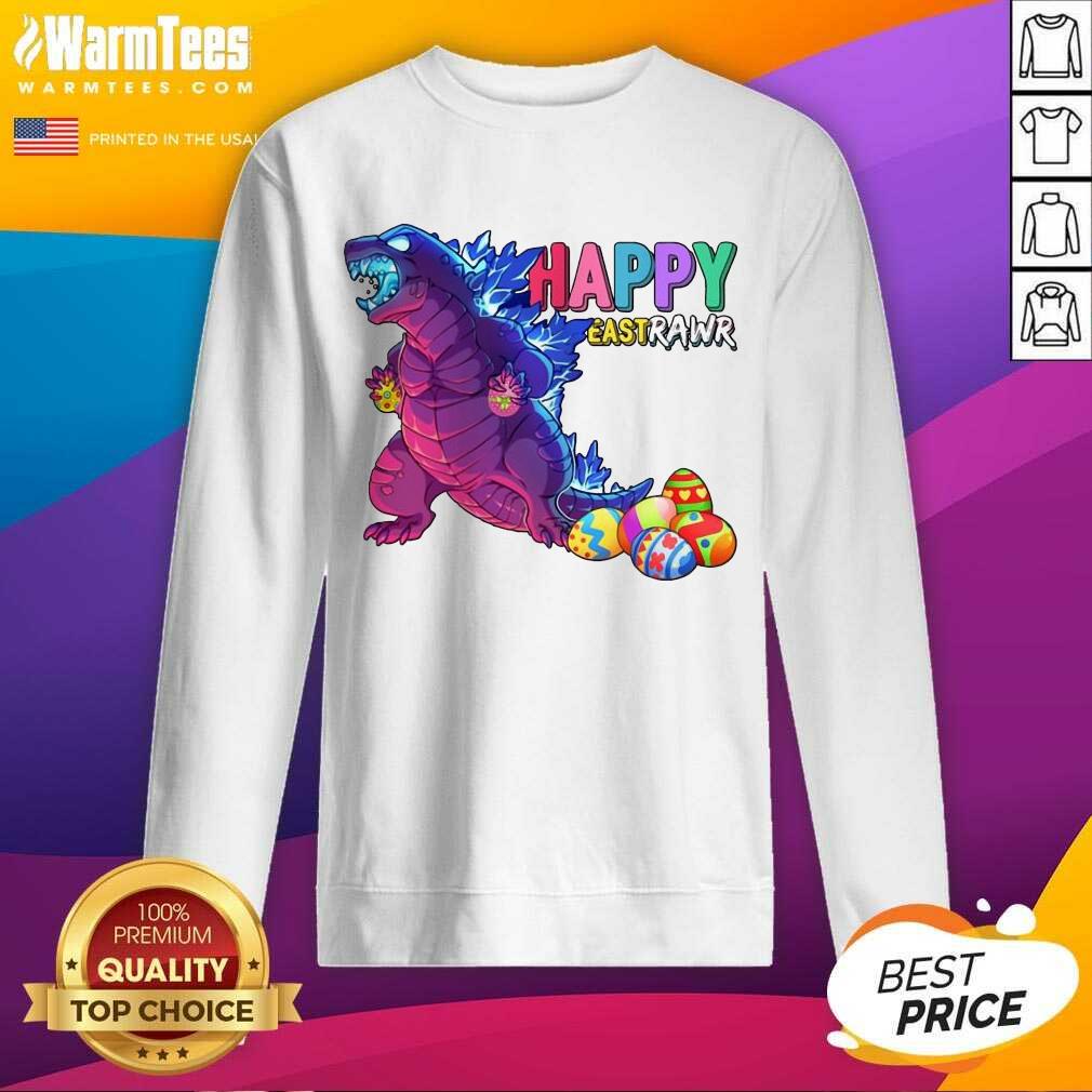 Excellent Godzilla Happy Eastrawr 2021 Shirt - Image 4