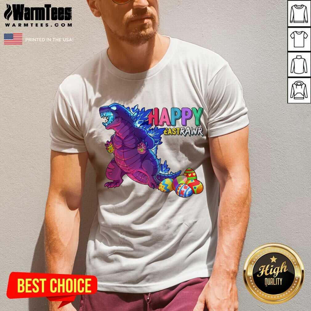 Excellent Godzilla Happy Eastrawr 2021 Shirt - Image 2