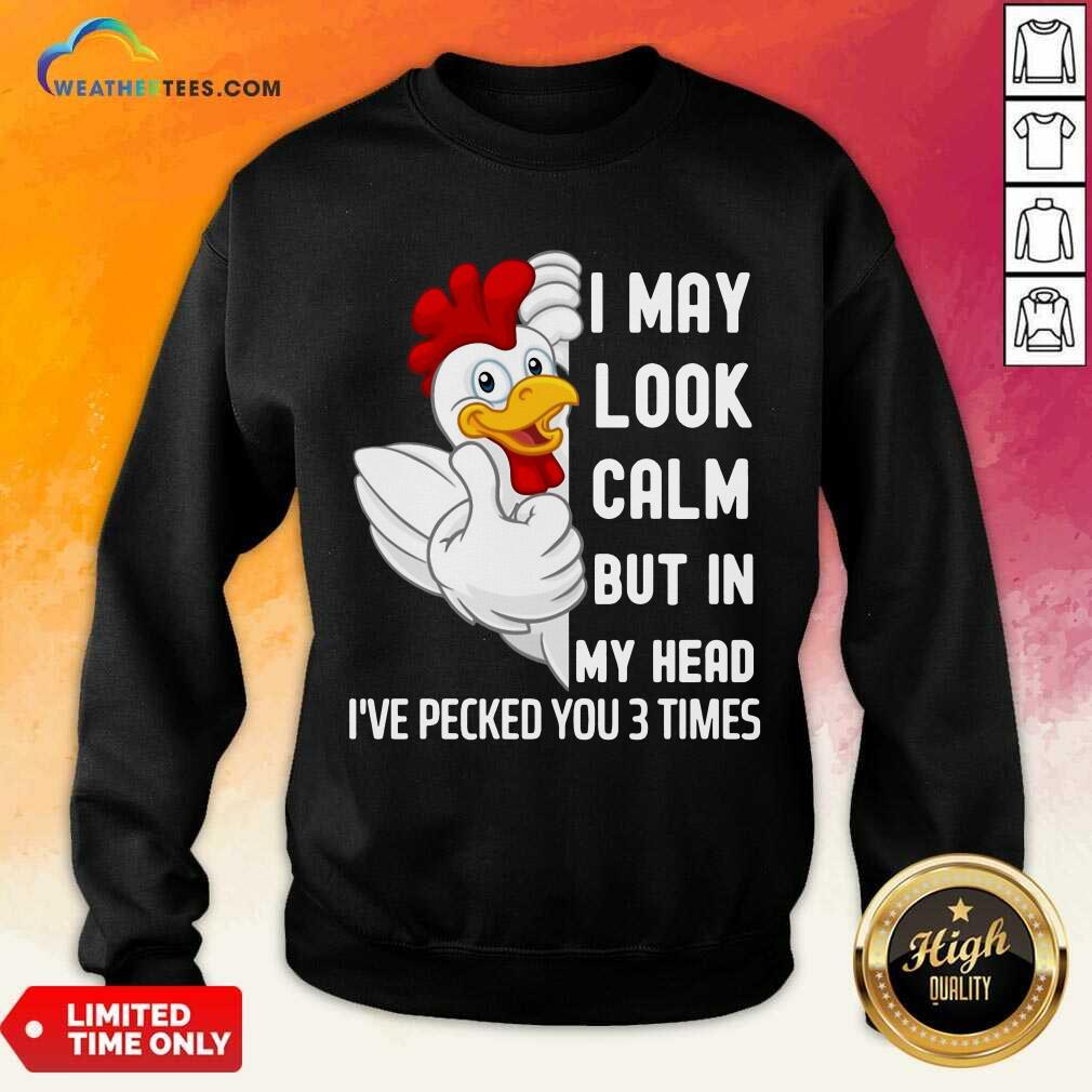 Excited Look In My White Chicken 9 Shirt - Image 3