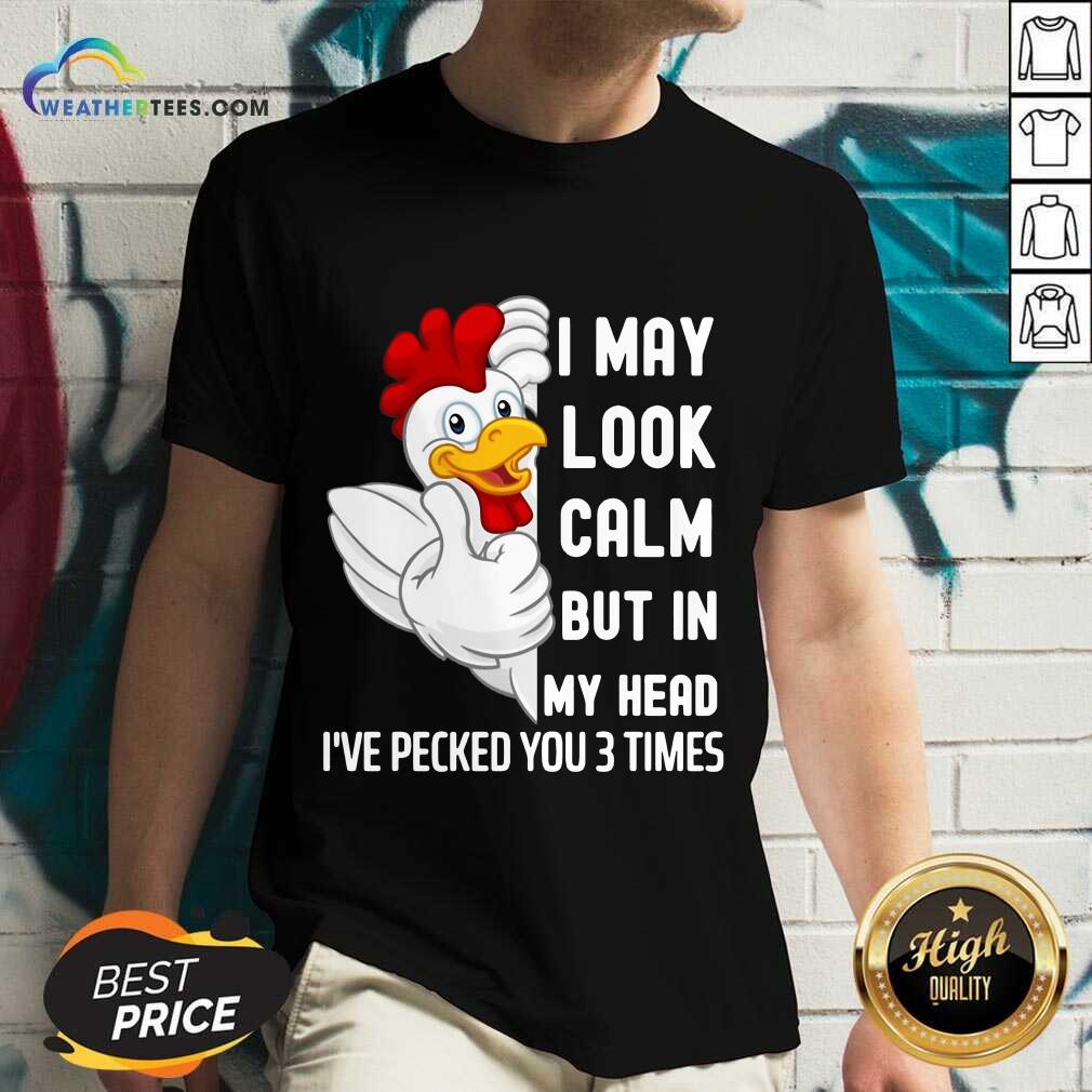 Excited Look In My White Chicken 9 Shirt - Image 5