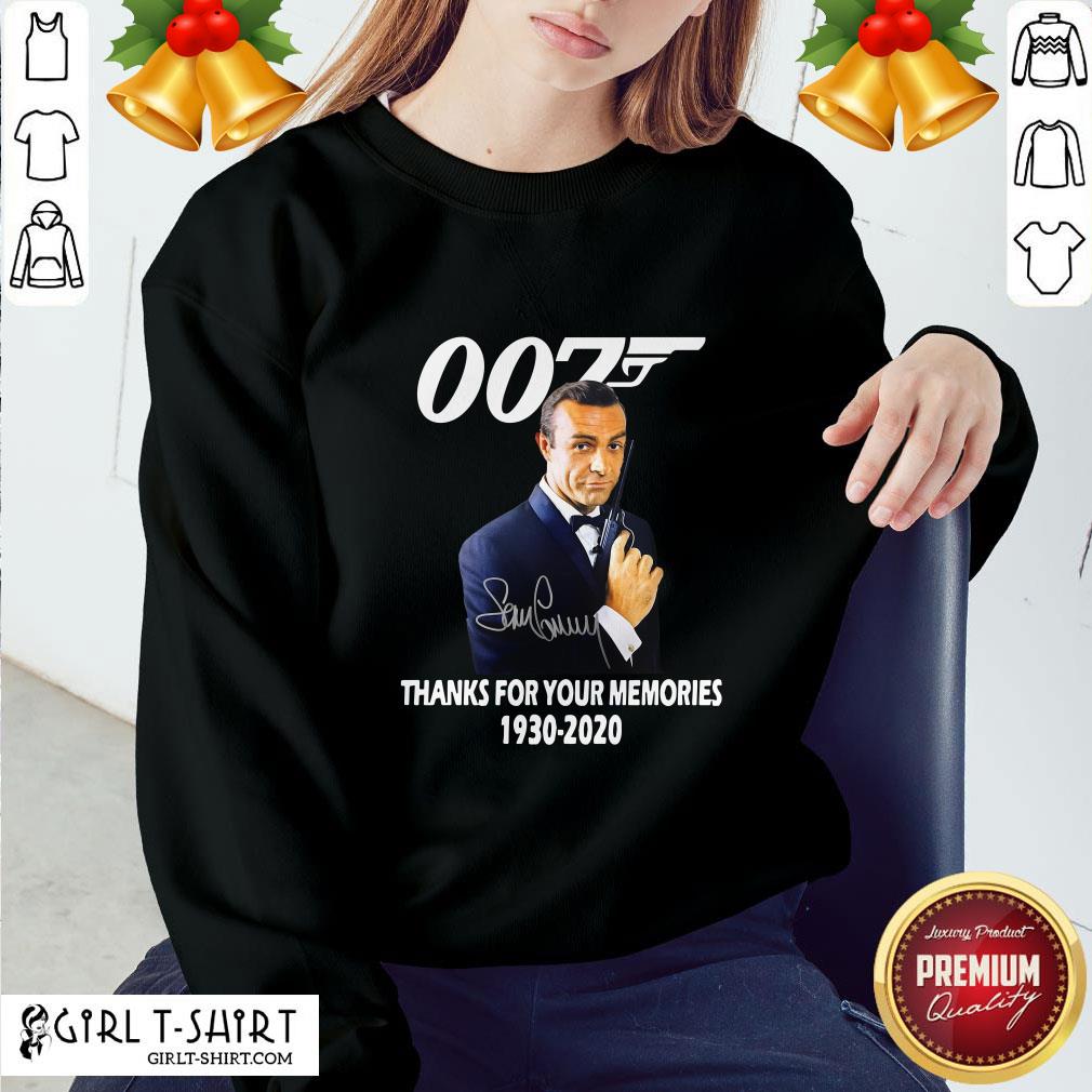 Expensive Sean Connery 007 Thanks For The Memories 1930 2020 Signature Shirt - Image 4