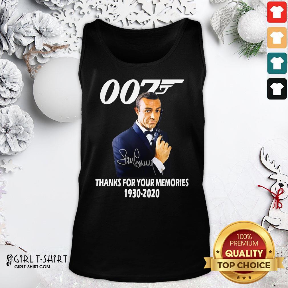 Expensive Sean Connery 007 Thanks For The Memories 1930 2020 Signature Shirt - Image 3