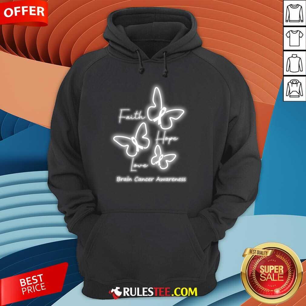 Faith Hope Love Brain Cancer Awareness Shirt - Image 4