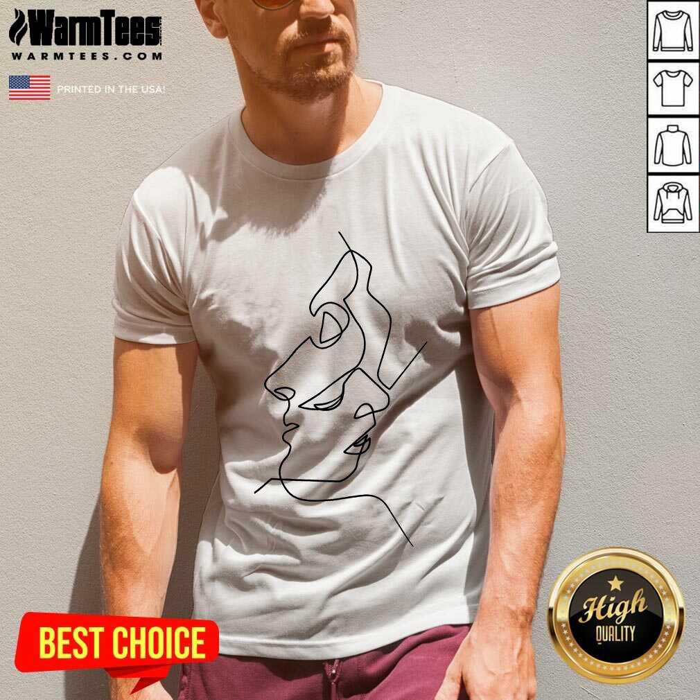 Fantastic Abstract Face Design Art Shirt - Image 5