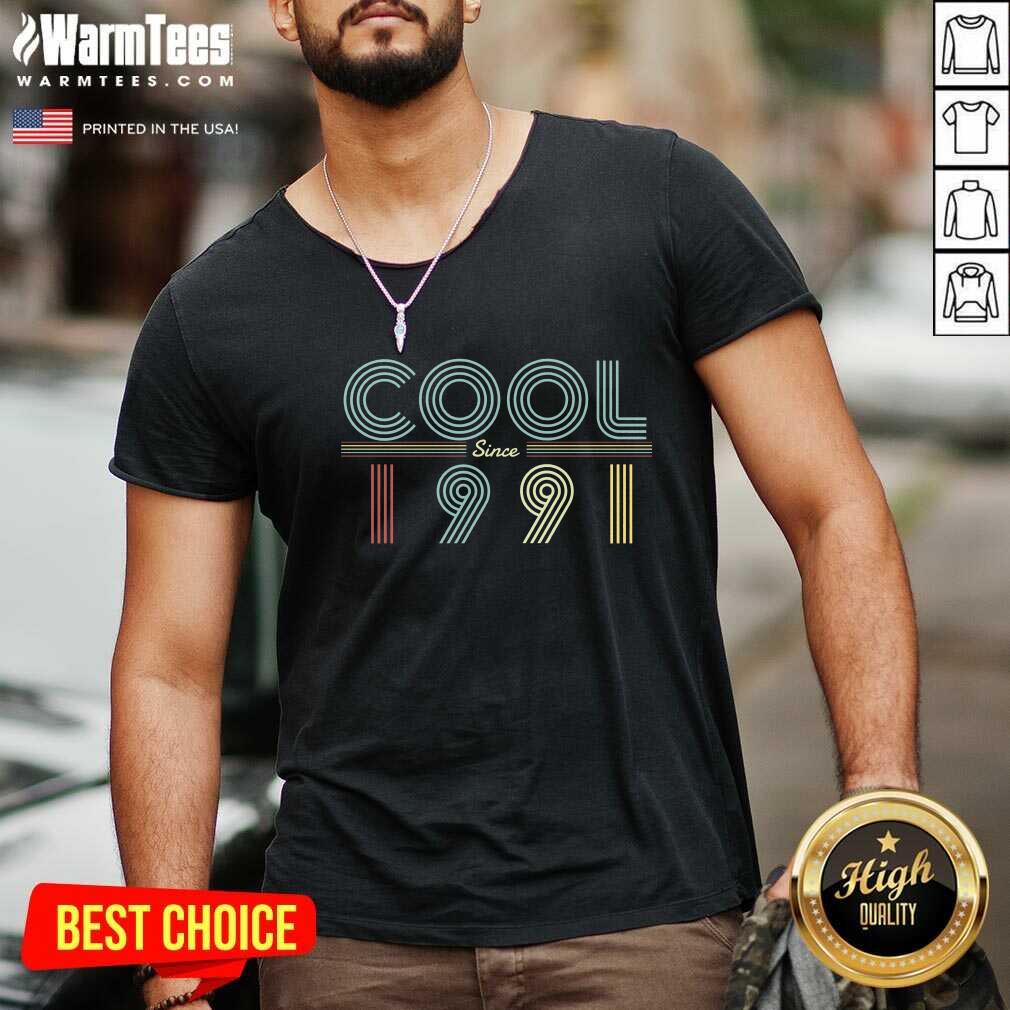 Fantastic Cool Since 1991 Birthday Vintage Shirt - Image 5